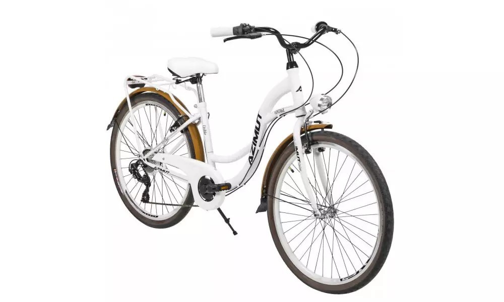 Rower miejski Azimut Vintage 26 TX7 - biały