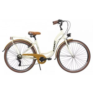 Rower miejski Azimut Vintage 28 TX7 - beżowo-brązowy 1