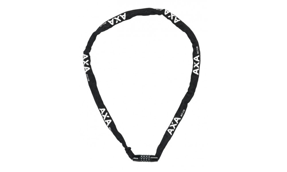 Zamek rowerowy AXA Chain Rigid RCC 120cm/35mm szyfr - czarny