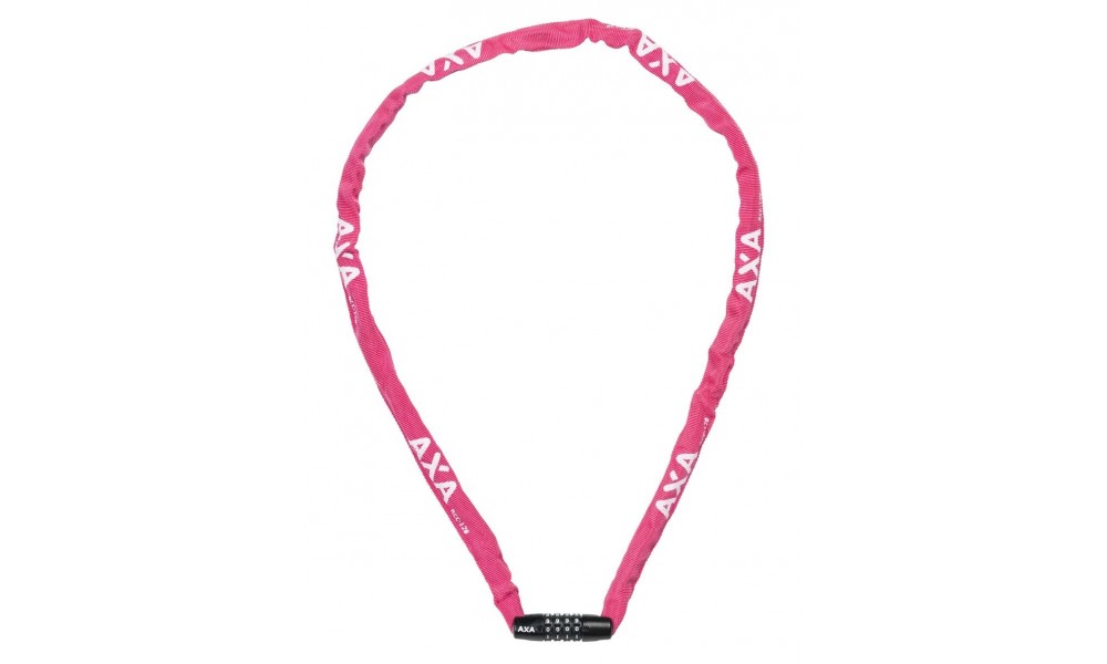 Zamek rowerowy AXA Chain Rigid RCC 120cm/35mm szyfr - różowy