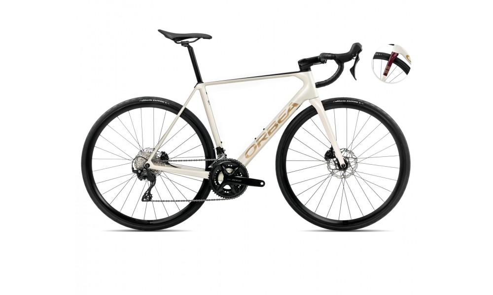 Rower szosowy Orbea Orca M30 2025 - biało-bordowy