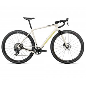 Rower gravel Orbea Terra M21eTEAM 1X 2025 - biało-żółty 1