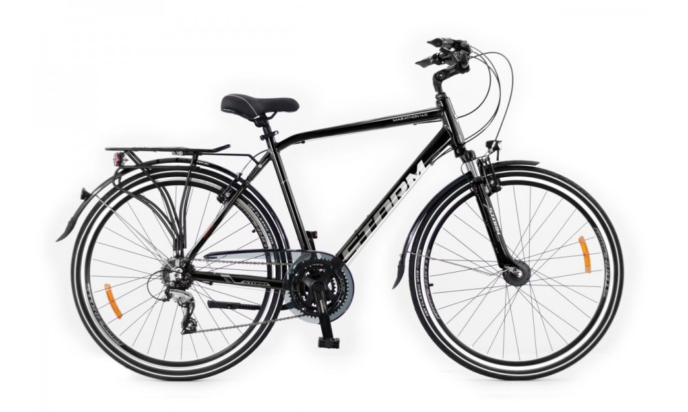 Rower trekkingowy Storm Marathon 4.0 Man - czarny