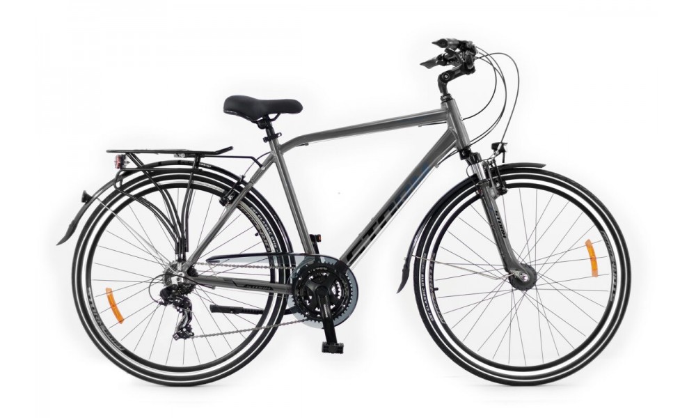 Rower trekkingowy Storm Marathon 2.0 Man - srebrny