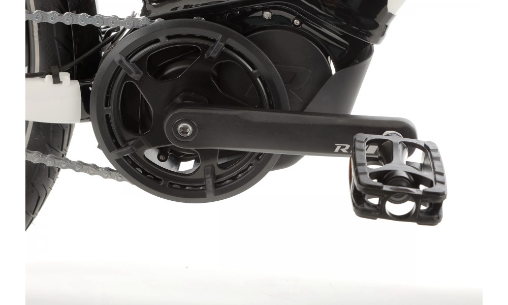 Rower miejski elektryczny R-Raymon CityRay E 7.0 CB - biało-czarny