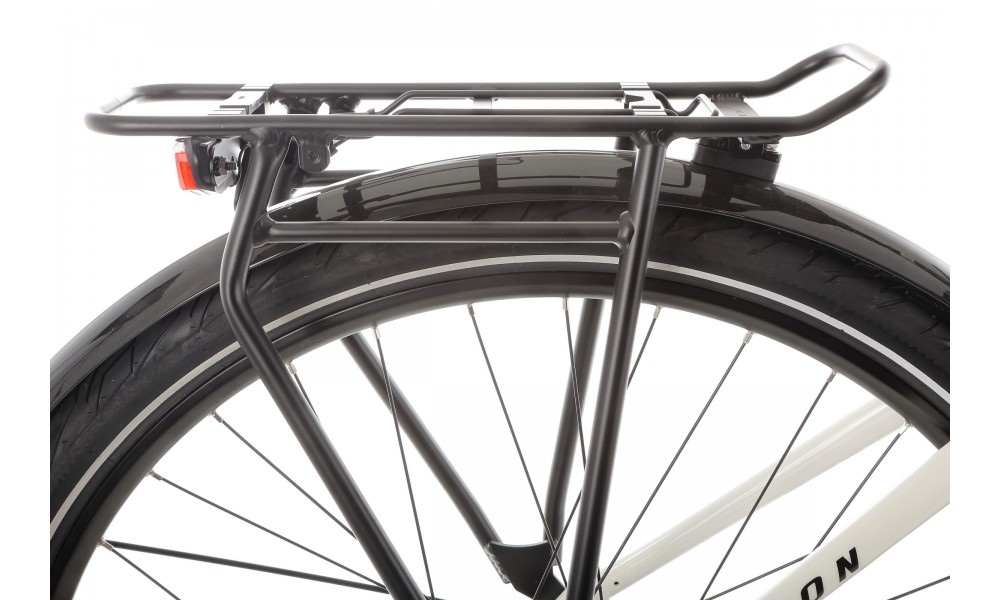 Rower miejski elektryczny R-Raymon CityRay E 7.0 CB - biało-czarny