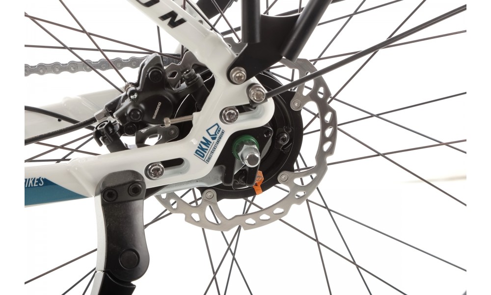 Rower miejski elektryczny R-Raymon CityRay E 7.0 CB - biało-czarny