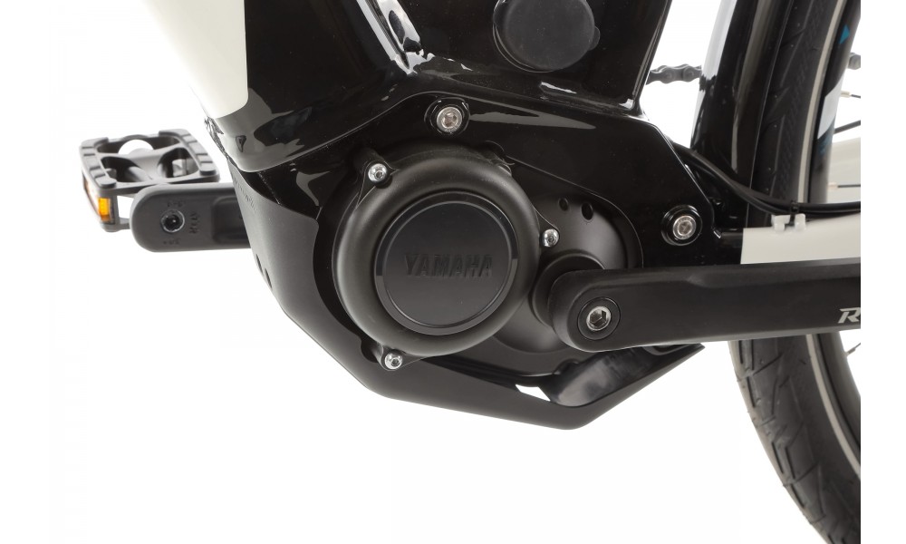 Rower miejski elektryczny R-Raymon CityRay E 7.0 CB - biało-czarny