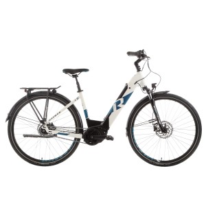 Rower miejski elektryczny R-Raymon CityRay E 7.0 CB - biało-czarny 1