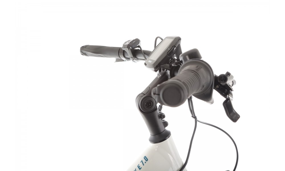 Rower miejski elektryczny R-Raymon CityRay E 7.0 CB - biało-czarny