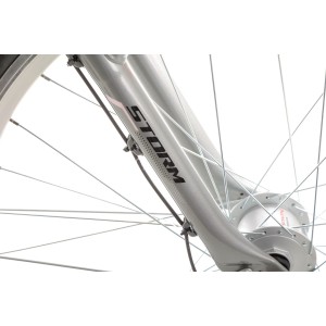 Rower trekkingowy Storm Marathon 4.0 Lady - srebrno-różowy 2