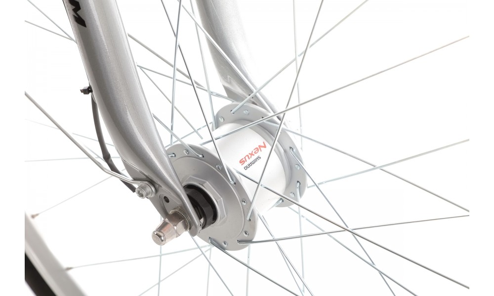 Rower trekkingowy Storm Marathon 4.0 Lady - srebrno-różowy