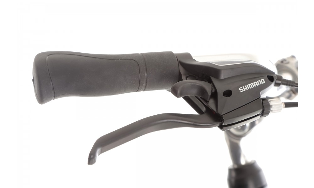 Rower trekkingowy Storm Marathon 4.0 Lady - srebrno-różowy