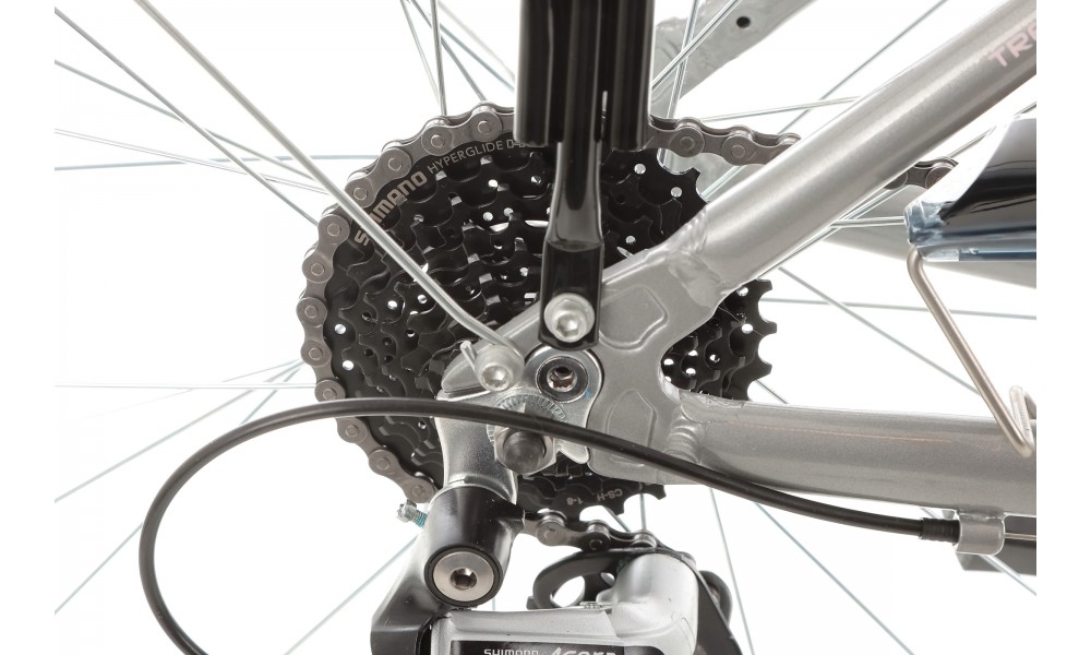 Rower trekkingowy Storm Marathon 4.0 Lady - srebrno-różowy