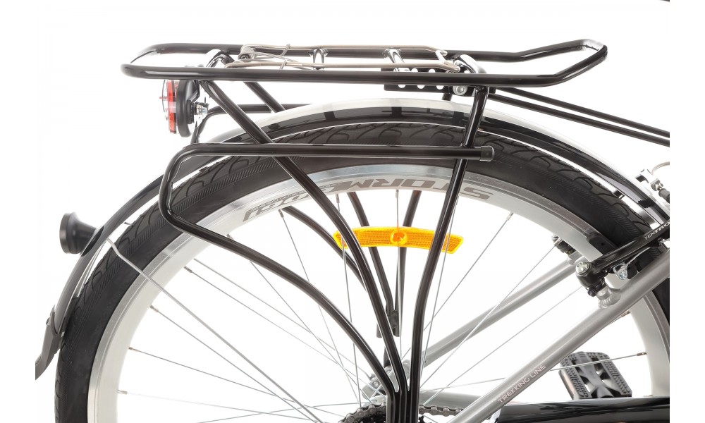 Rower trekkingowy Storm Marathon 4.0 Lady - srebrno-różowy