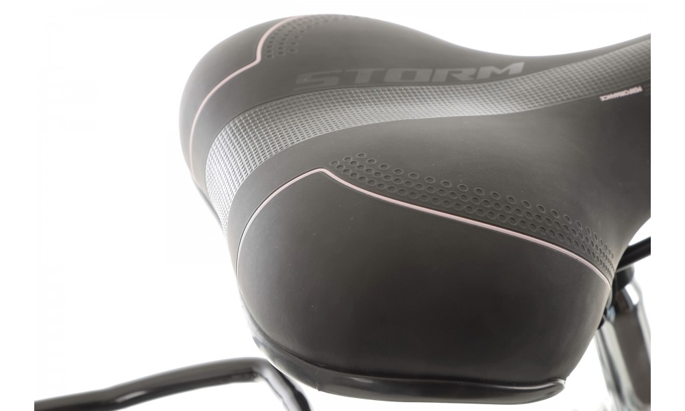 Rower trekkingowy Storm Marathon 4.0 Lady - srebrno-różowy