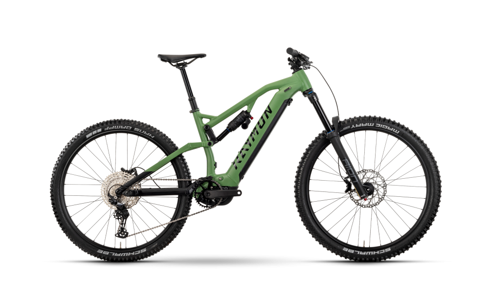 Rower górski elektryczny R-Raymon Trailray 170 - zielono-czarny