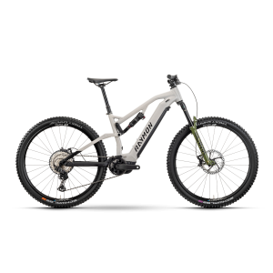 Rower górski elektryczny R-Raymon Trailray 150 Ultra - biało-czarno-zielony 1