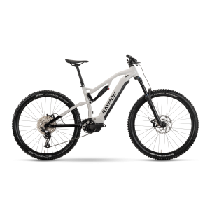 Rower górski elektryczny R-Raymon Trailray 150 - biało-czarny 1