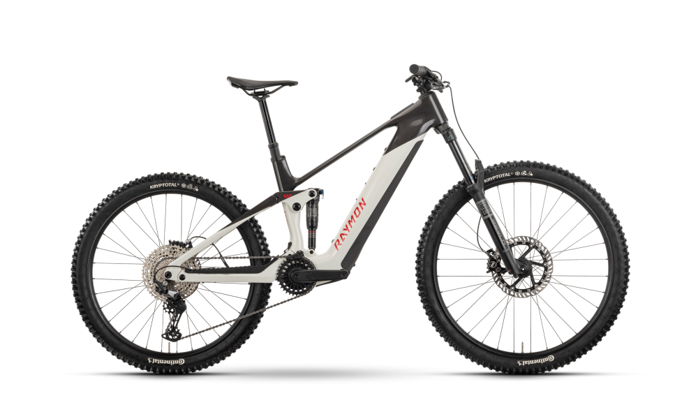 Rower górski elektryczny R-Raymon Tarok - biało-czarno-czerwony