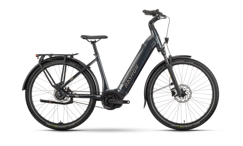 Rower miejski elektryczny R-Raymon Metmo CB - czarny