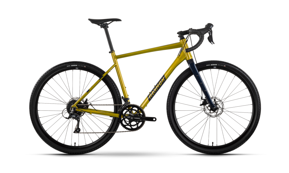 Rower gravel R-Raymon Territ - złoto-granatowy