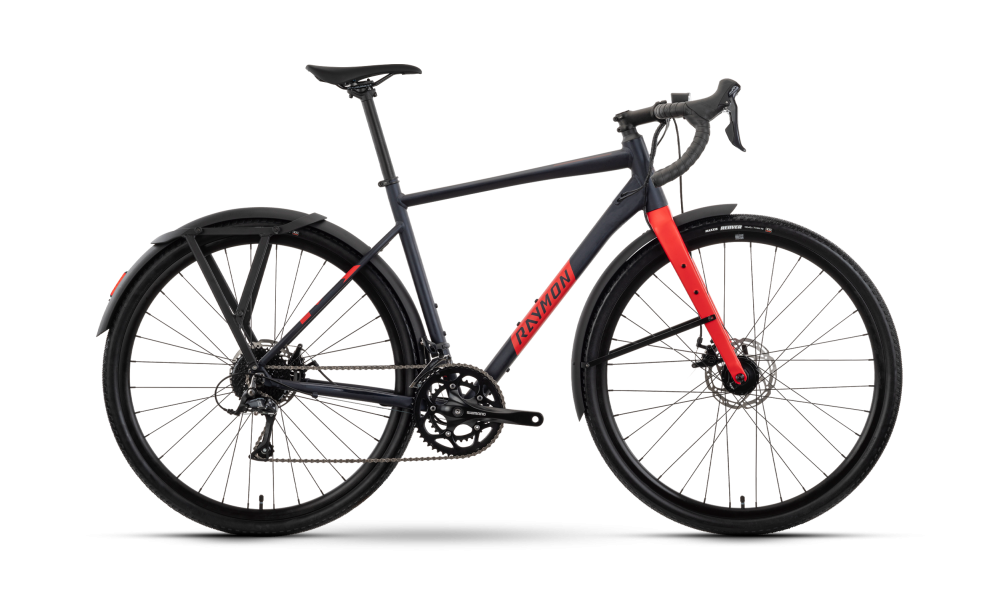 Rower gravel R-Raymon Territ Street - granatowo-czerwony