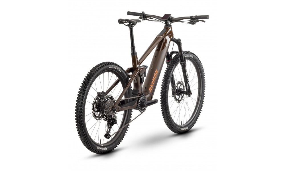 Rower górski elektryczny R-Raymon Tarok Air - brązowo-pomarańczowy