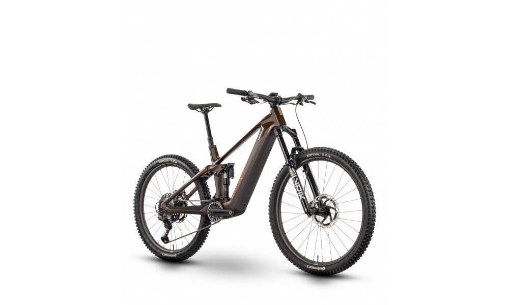 Rower górski elektryczny R-Raymon Tarok Air - brązowo-pomarańczowy