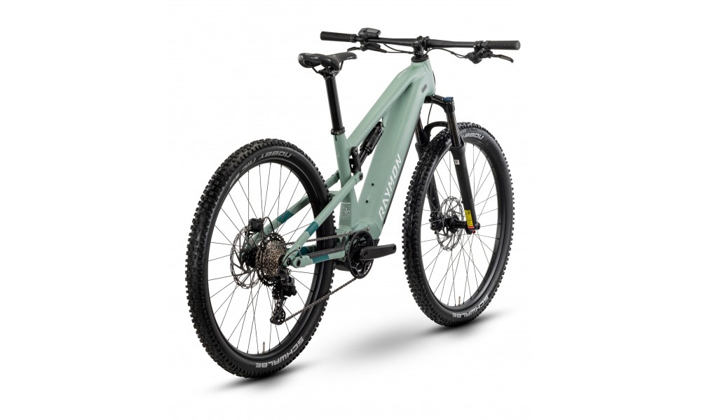 Rower górski elektryczny R-Raymon Trailray 120 - miętowo-czarny