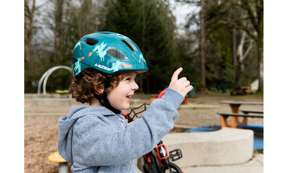 Kask rowerowy Lazer Nutz 2.0 KinetiCore - morski