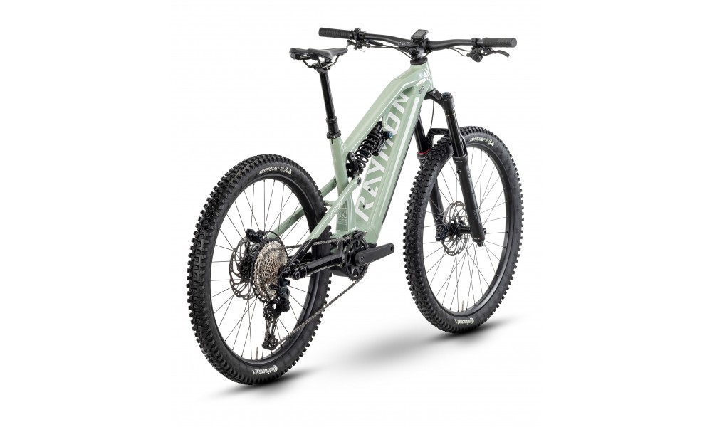 Rower górski elektryczny R-Raymon Trailray 180 Pro - miętowo-czarny