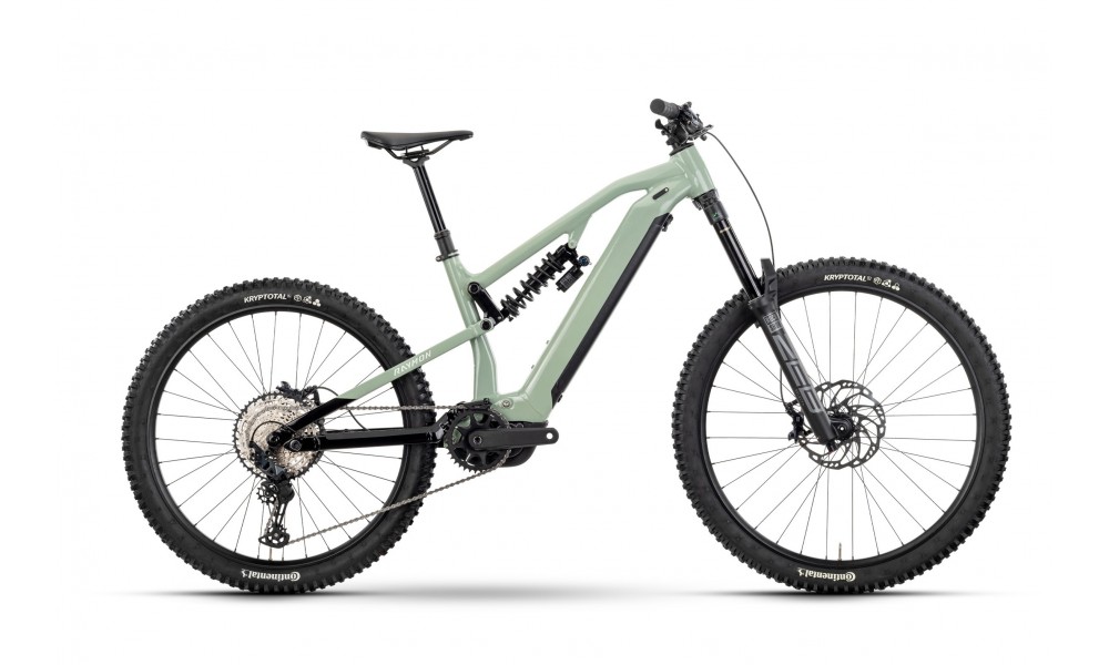 Rower górski elektryczny R-Raymon Trailray 180 Pro - miętowo-czarny