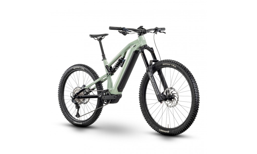 Rower górski elektryczny R-Raymon Trailray 180 Pro - miętowo-czarny