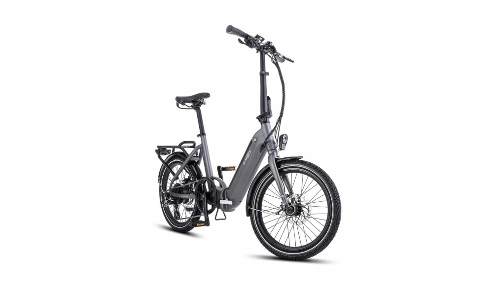 Rower miejski składany Romet E-Wigry 1.0 504Wh - grafitowy