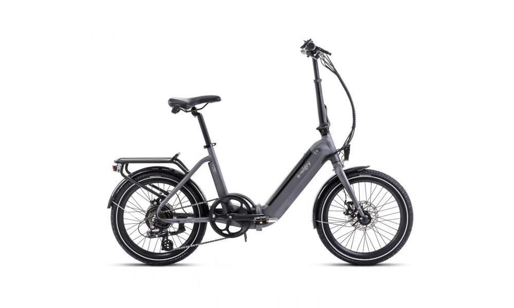Rower miejski składany Romet E-Wigry 1.0 504Wh - grafitowy