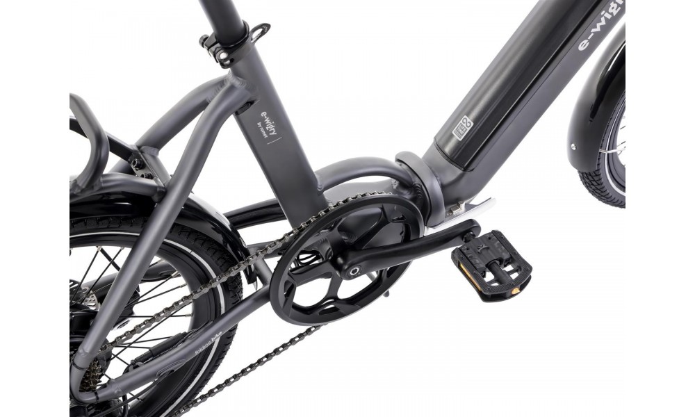 Rower miejski składany Romet E-Wigry 1.0 504Wh - grafitowy