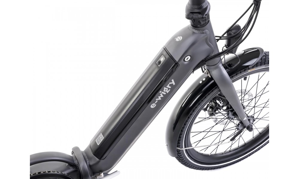 Rower miejski składany Romet E-Wigry 1.0 504Wh - grafitowy