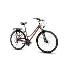 Rower trekkingowy Romet Gazela 6 SPECIAL - brązowo-szampański 2