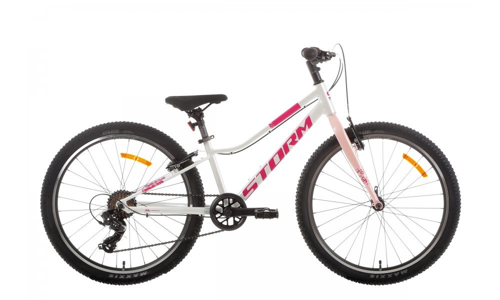 Rower młodzieżowy Storm Bella 24 - perłowy