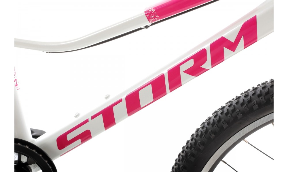 Rower młodzieżowy Storm Bella 24 - perłowy