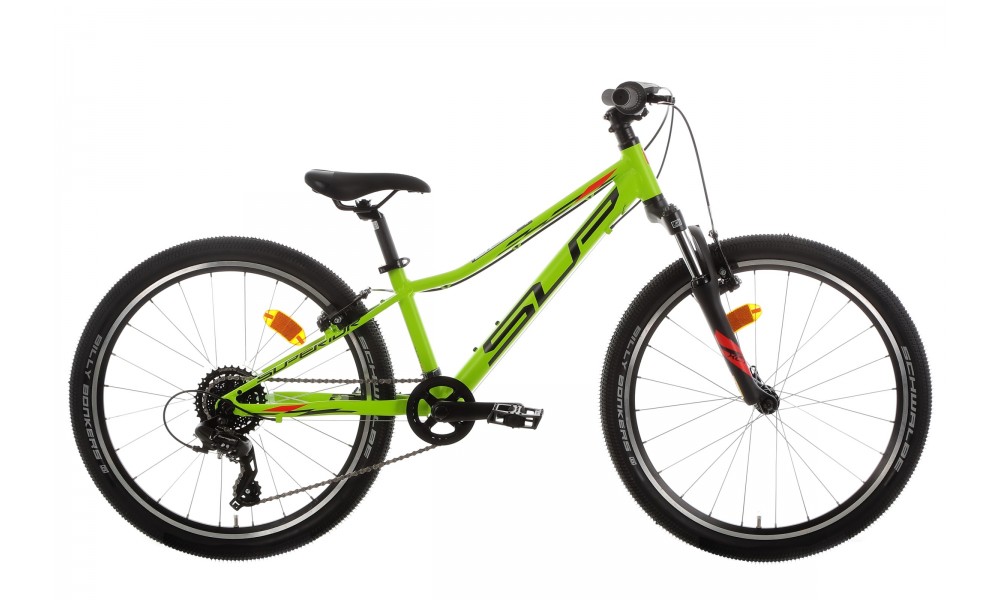 Rower młodzieżowy Superior Racer XC 24 - limonkowo-czarny