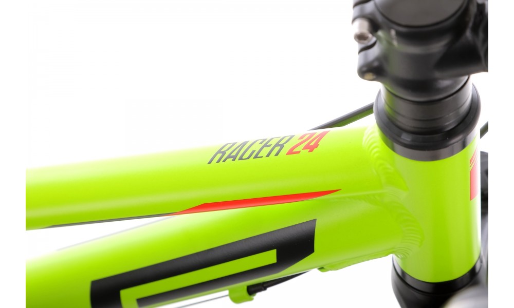 Rower młodzieżowy Superior Racer XC 24 - limonkowo-czarny