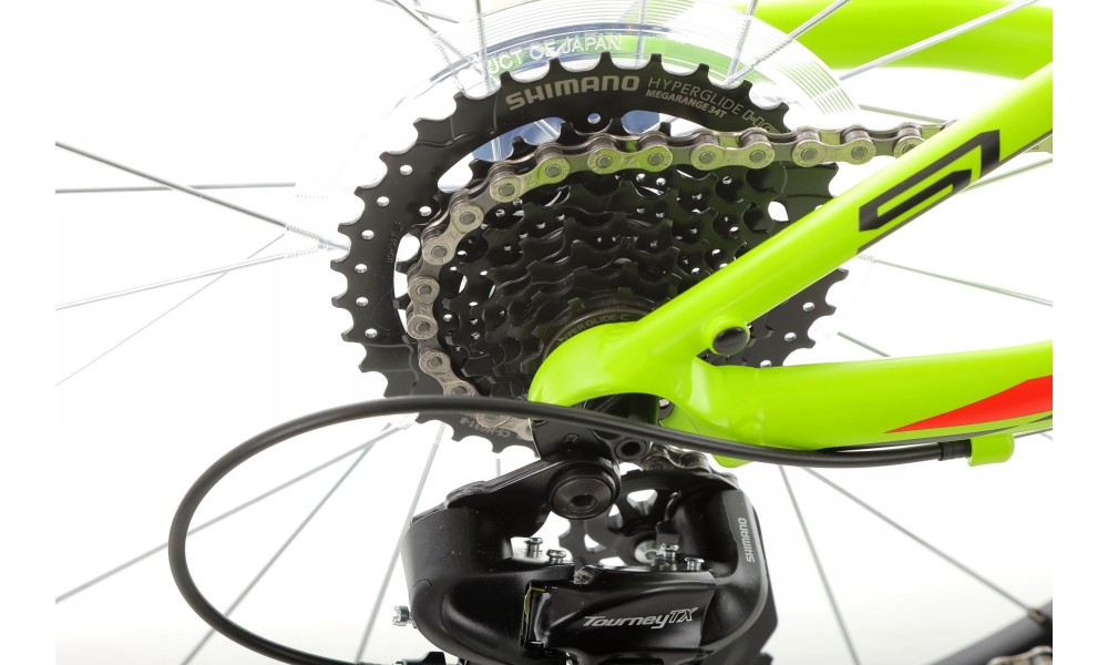 Rower młodzieżowy Superior Racer XC 24 - limonkowo-czarny