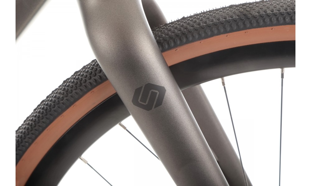 Rower gravel Unibike Geos 2025 - grafitowy