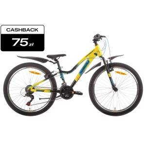 Rower młodzieżowy Tabou Poison 24 1.0 2025 - żółto-czarny 1