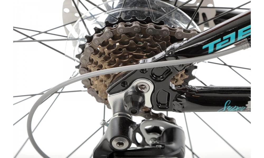 Rower młodzieżowy Tabou Supergirl 24 1.0 2025 - czarno-turkusowy