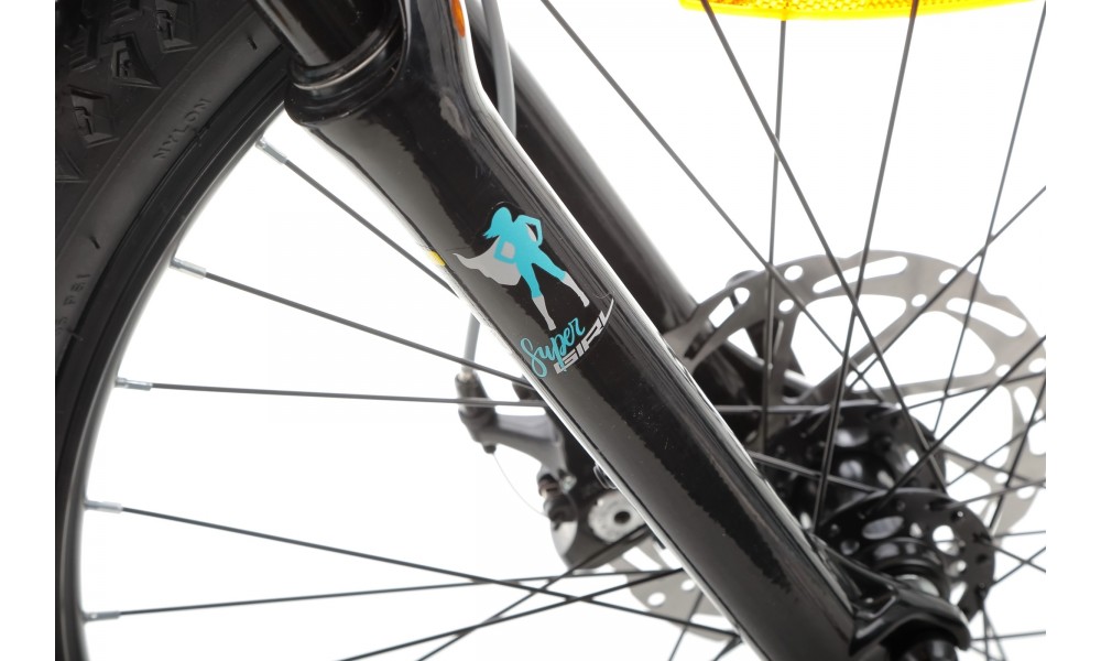 Rower młodzieżowy Tabou Supergirl 24 1.0 2025 - czarno-turkusowy