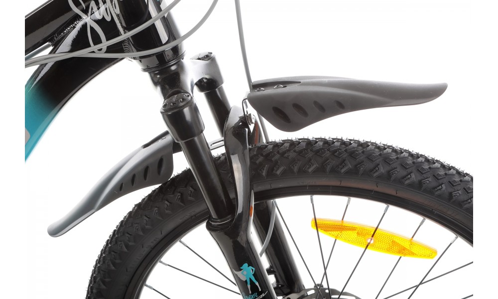 Rower młodzieżowy Tabou Supergirl 24 1.0 2025 - czarno-turkusowy