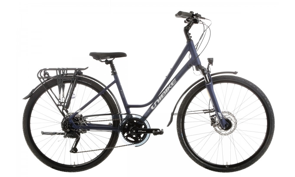 Rower trekingowy Unibike Voyager Lady 2025 - granatowy